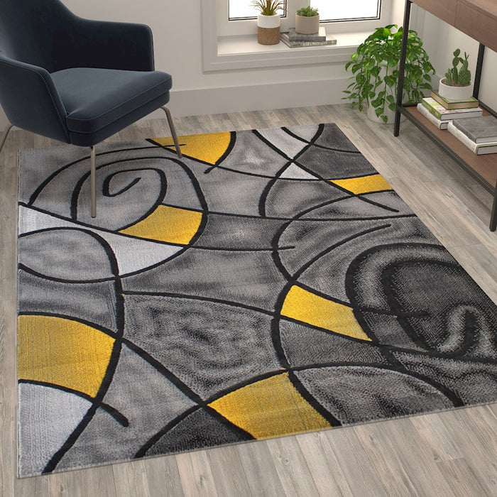 Flash Furniture Jubilee 5X7 Abstract Area Rug