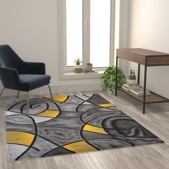 Flash Furniture Jubilee 5X7 Abstract Area Rug