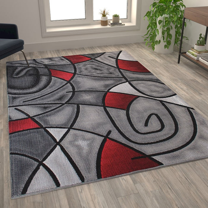 Flash Furniture Jubilee Abstract Area Rug