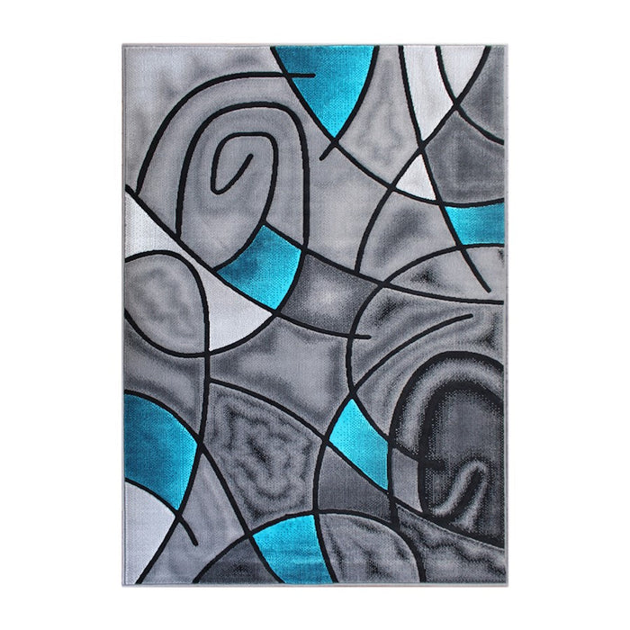 Flash Furniture Jubilee 6X9 Abstract Rug, Turquoise - ACD-RGTRZ860-69-TQ-GG