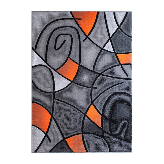 Flash Furniture Jubilee 8X10 Abstract Area Rug, Orange - ACD-RGTRZ860-810-OR-GG