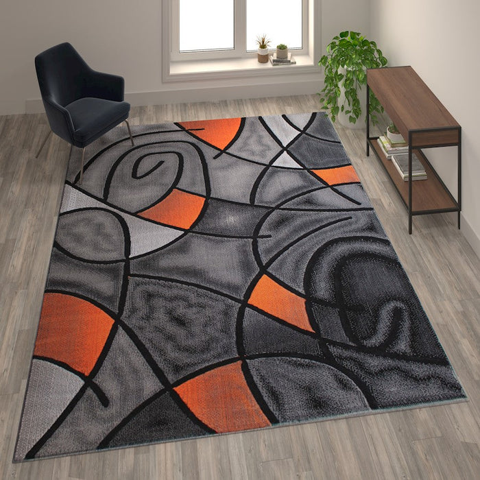 Flash Furniture Jubilee 8X10 Abstract Area Rug