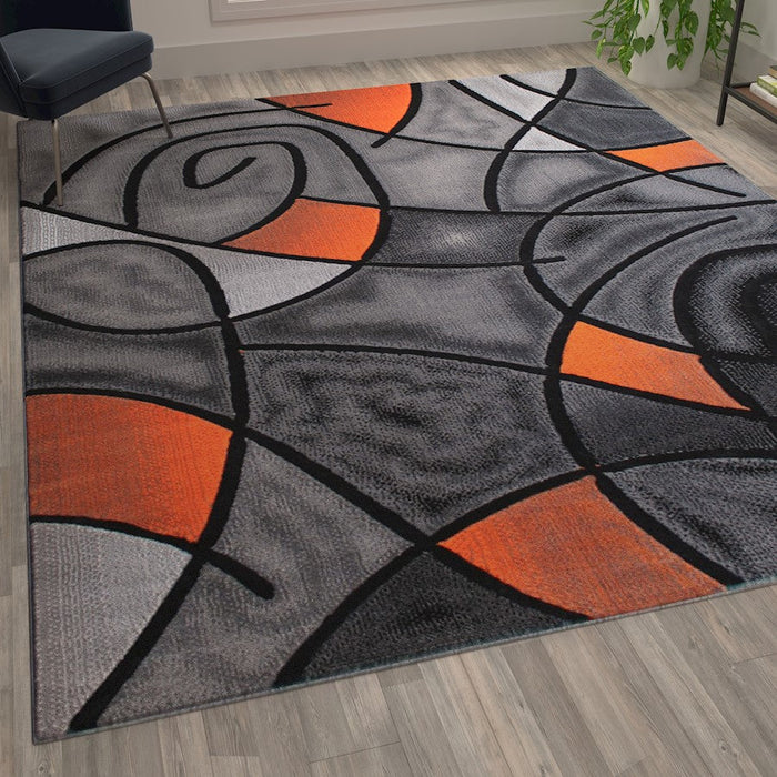 Flash Furniture Jubilee 8X10 Abstract Area Rug