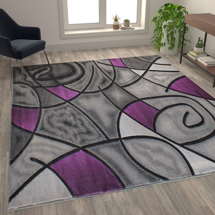 Flash Furniture Jubilee 8X10 Abstract Area Rug