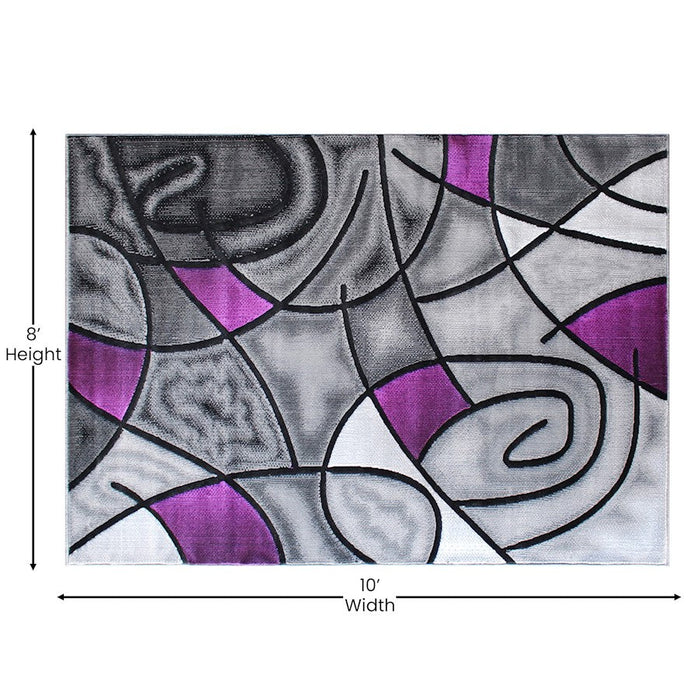 Flash Furniture Jubilee 8X10 Abstract Area Rug