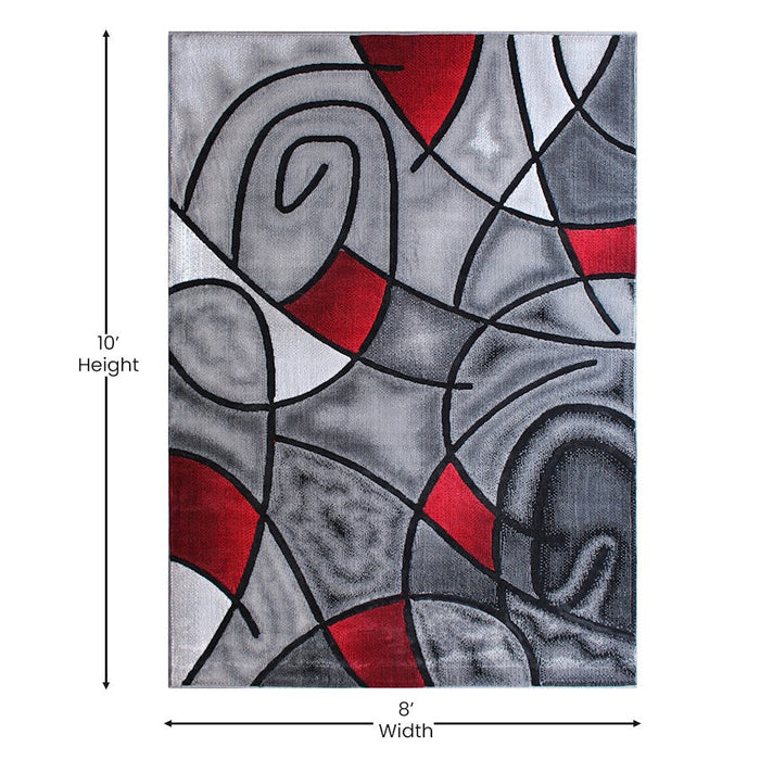 Flash Furniture Jubilee 8X10 Abstract Area Rug