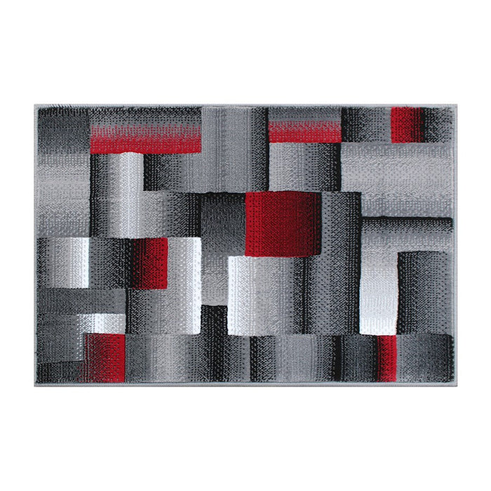 Flash Furniture Elio 2X3 Block Area Rug, Red - ACD-RGTRZ861-23-RD-GG