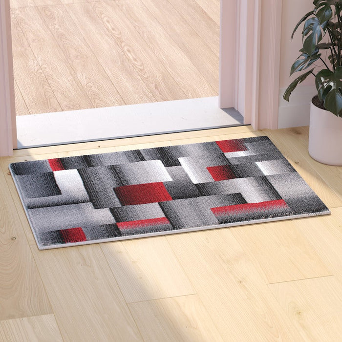 Flash Furniture Elio 2X3 Block Area Rug