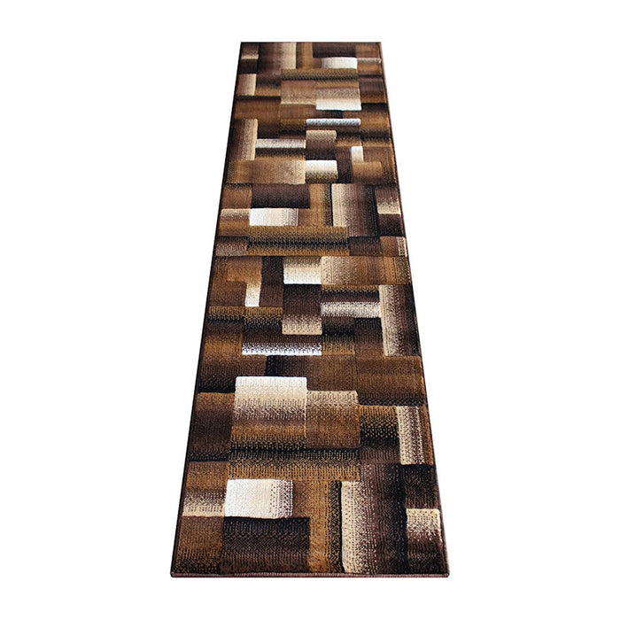 Flash Furniture Elio 2X7 Block Area Rug, Chocolate - ACD-RGTRZ861-27-CO-GG