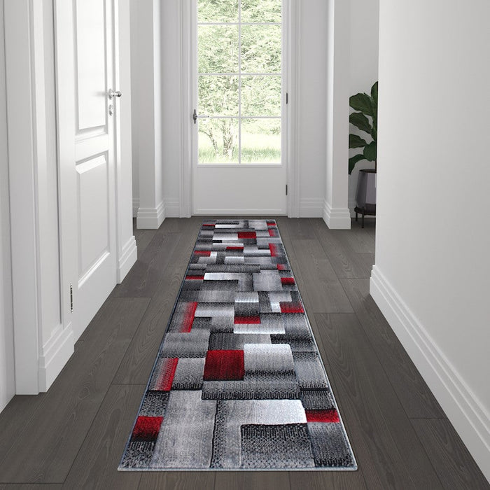 Flash Furniture Elio 2X7 Block Area Rug