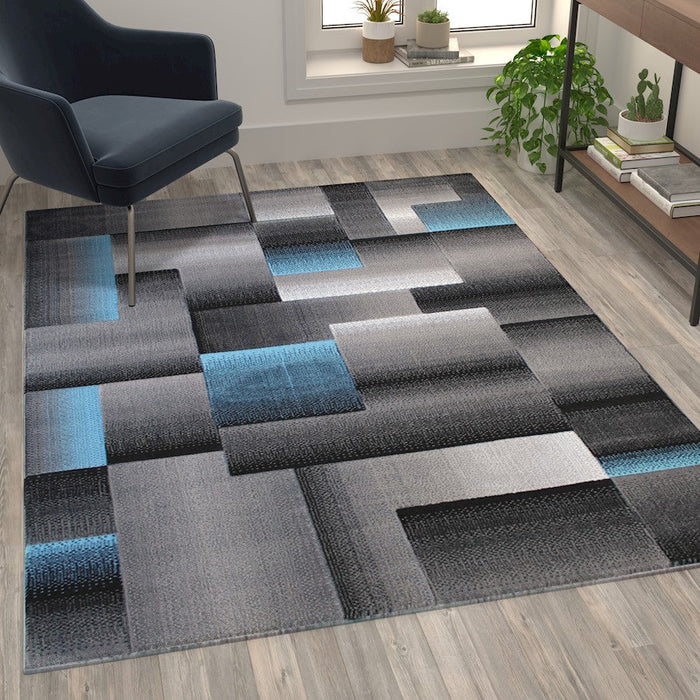 Flash Furniture Elio Block Area Rug