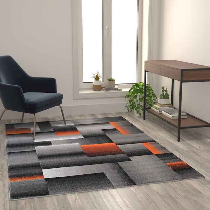 Flash Furniture Elio Block Area Rug