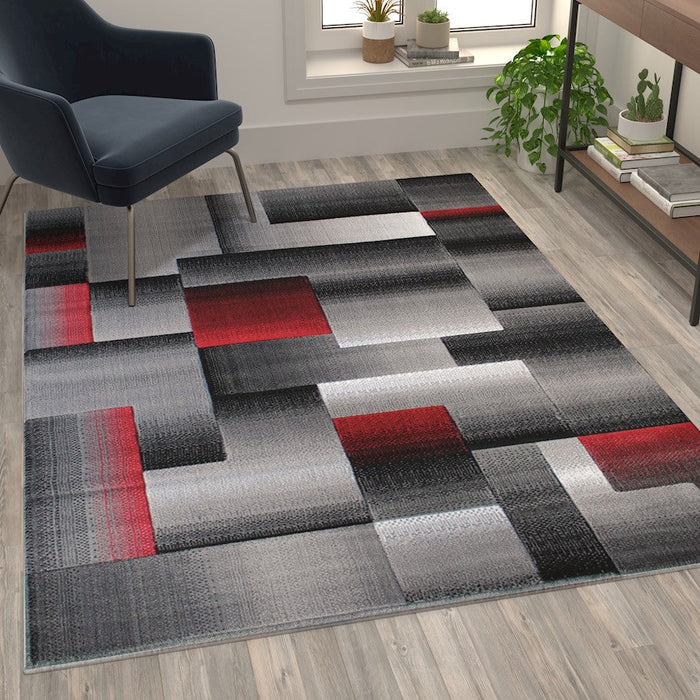 Flash Furniture Elio Block Area Rug