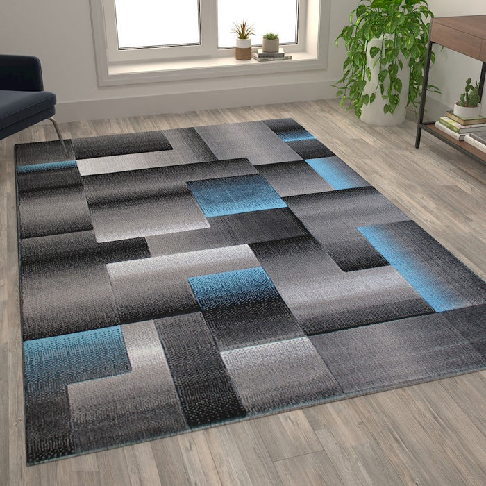 Flash Furniture Elio Block Area Rug