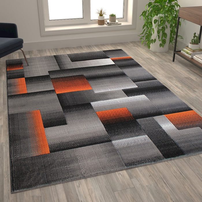 Flash Furniture Elio Block Area Rug