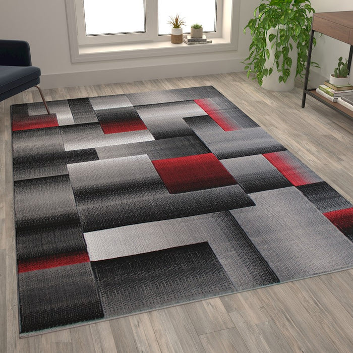 Flash Furniture Elio Block Area Rug