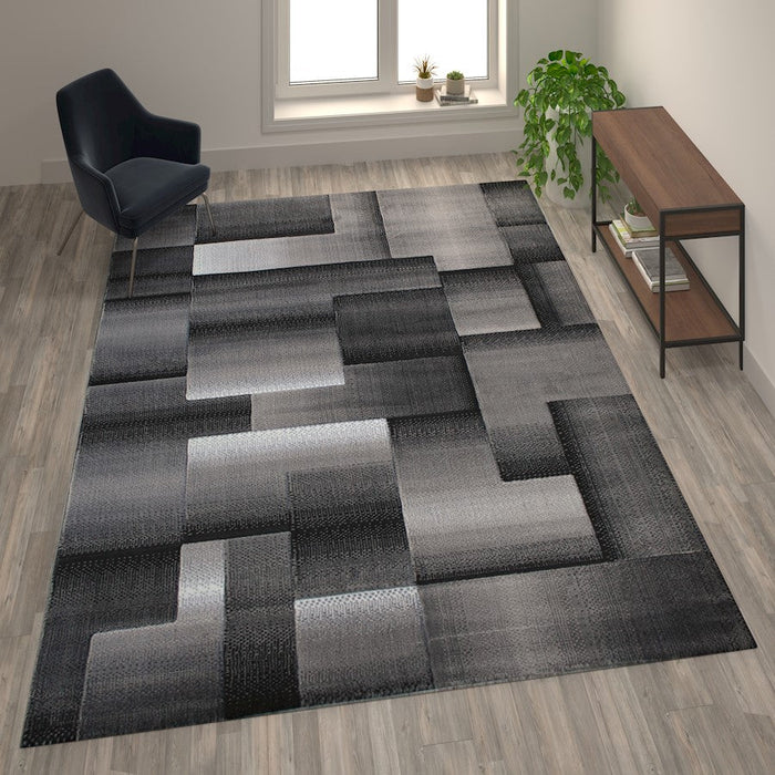 Flash Furniture Elio 8X10 Block Area Rug