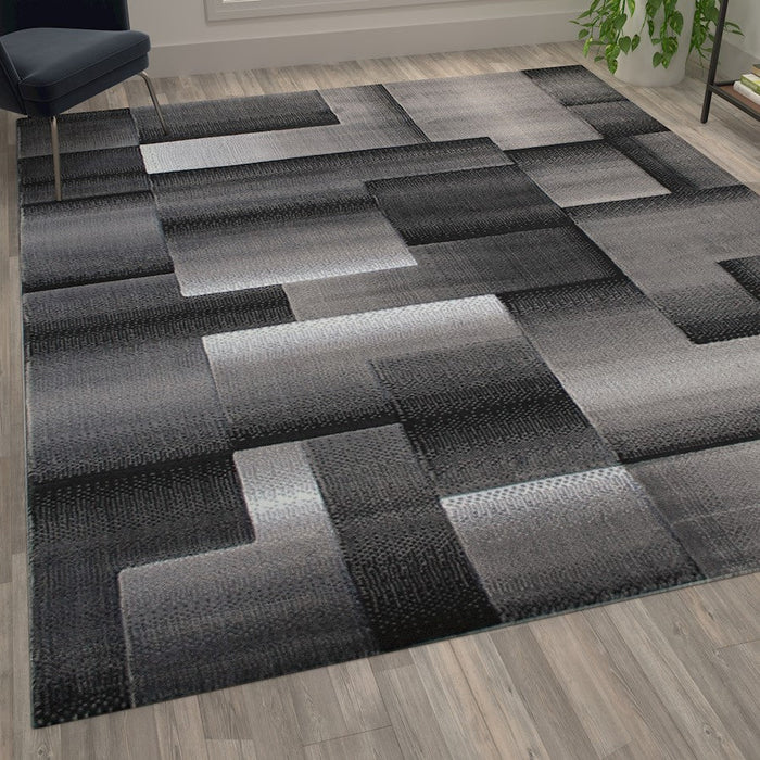 Flash Furniture Elio 8X10 Block Area Rug