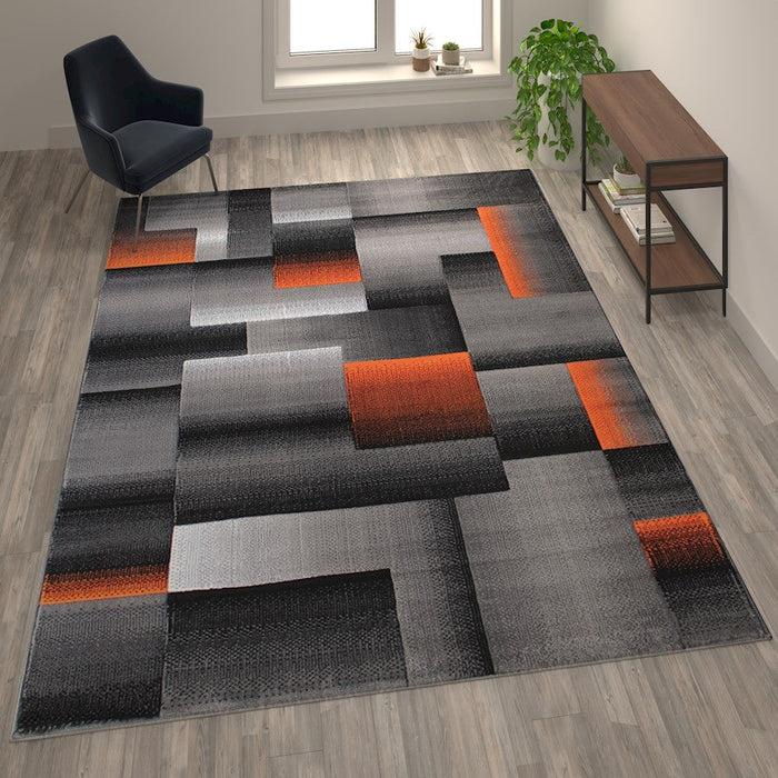 Flash Furniture Elio 8X10 Block Area Rug