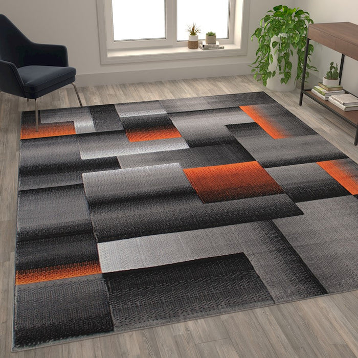 Flash Furniture Elio 8X10 Block Area Rug