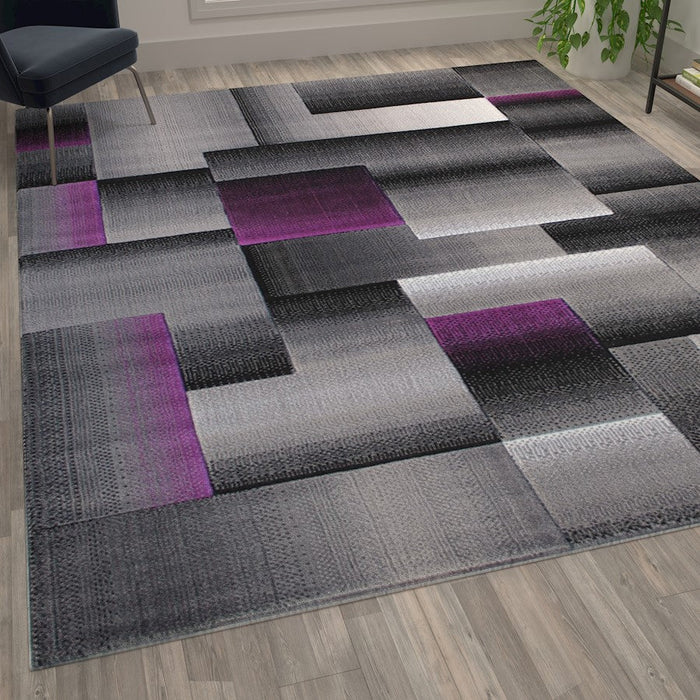 Flash Furniture Elio 8X10 Block Area Rug