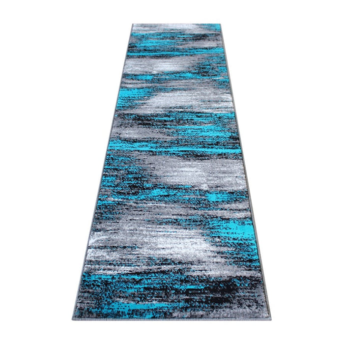 Flash Furniture Rylan 2X7 Abstract Rug, Turquoise - ACD-RGTRZ863-27-TQ-GG