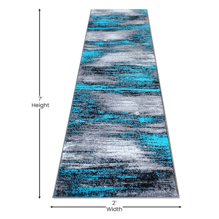 Flash Furniture Rylan 2X7 Abstract Area Rug