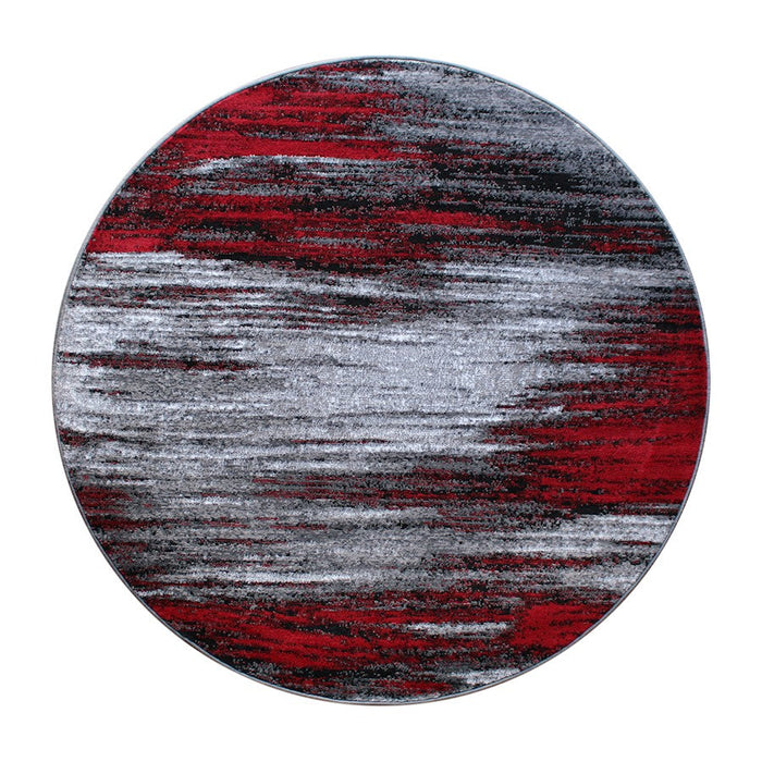 Flash Furniture Rylan 5X5 Round Abstract Rug, Red - ACD-RGTRZ863-55-RD-GG