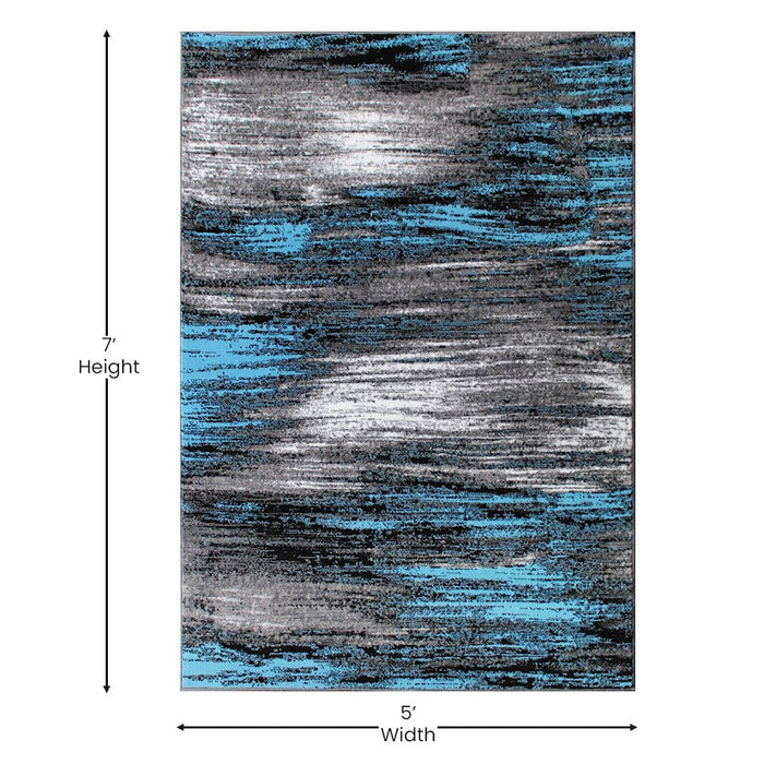 Flash Furniture Rylan 5X7 Abstract Area Rug