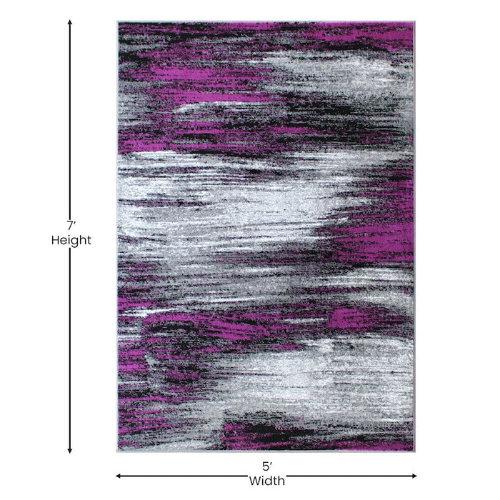 Flash Furniture Rylan 5X7 Abstract Area Rug