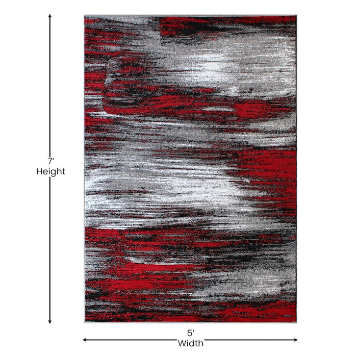 Flash Furniture Rylan 5X7 Abstract Area Rug