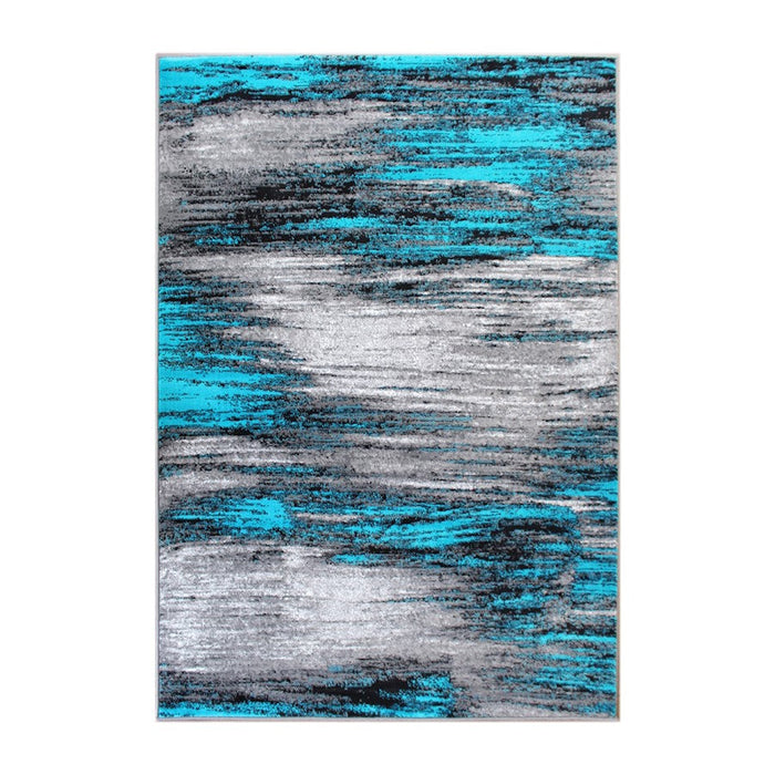 Flash Furniture Rylan 5X7 Abstract Rug, Turquoise - ACD-RGTRZ863-57-TQ-GG