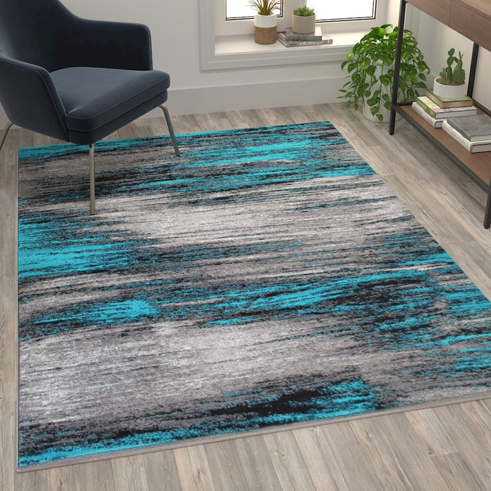 Flash Furniture Rylan 5X7 Abstract Area Rug