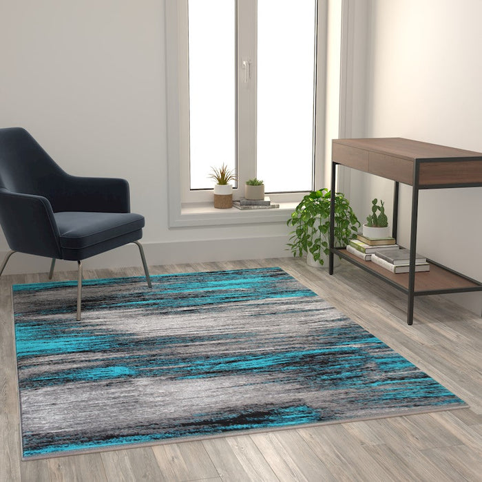 Flash Furniture Rylan 5X7 Abstract Area Rug