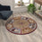 Flash Furniture Inis 4X4 Nautical Area Rug, Beige