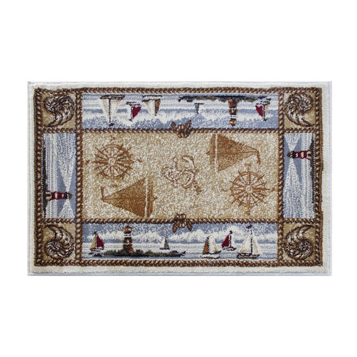 Flash Furniture Sovalye 2X3 Nautical Area Rug, Beige - ACD-RGZ8763-23-BG-GG