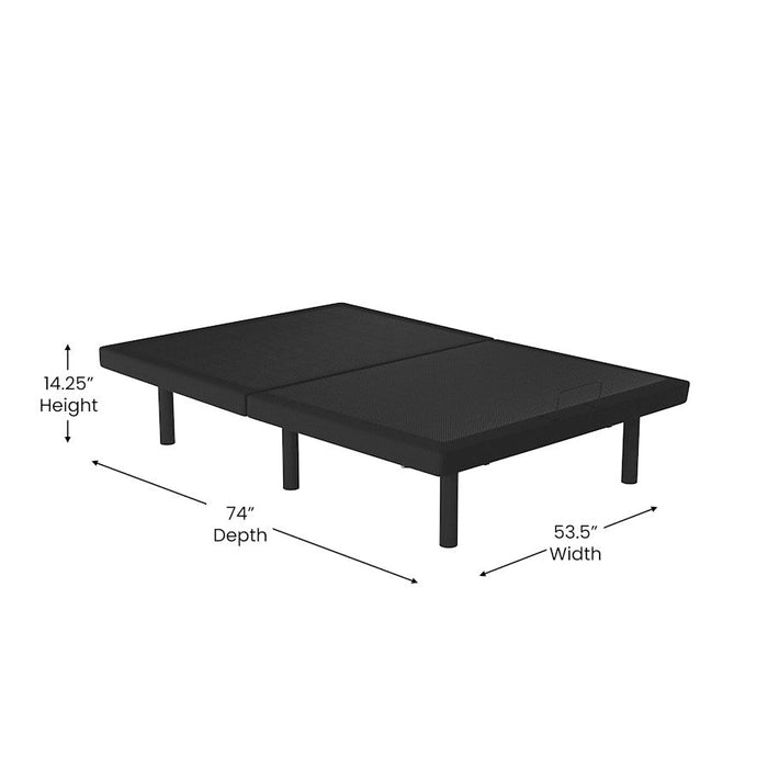 Flash Furniture Selene Adjustable Bed Base, Black