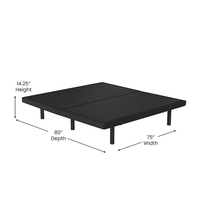 Flash Furniture Selene Adjustable Bed Base, Black