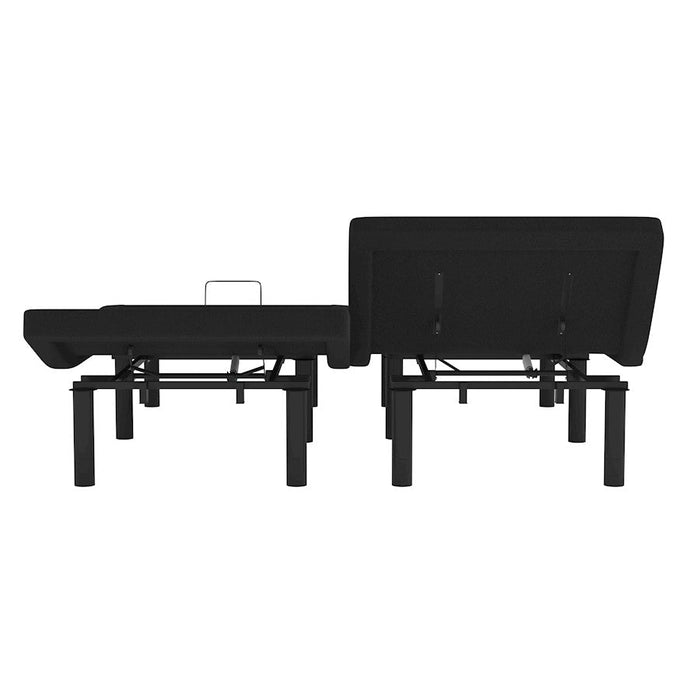 Flash Furniture Selene Split King Adjustable Bed Base, Black