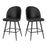 Flash Furniture Lyla 26" Barstool, Pack Of 2, Black - AY-1026H-26-BK-GG