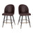 Flash Furniture Lyla 26" Barstool, Pack Of 2, Brown - AY-1026H-26-BR-GG