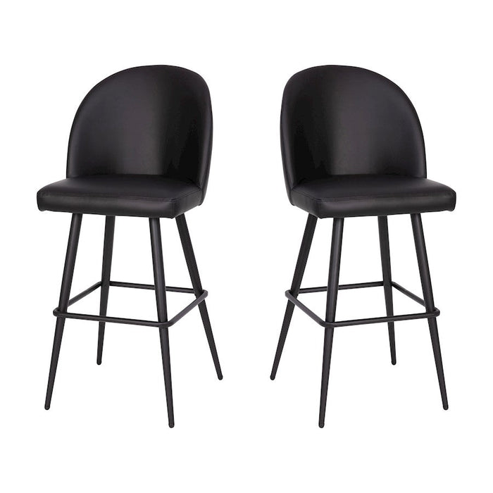 Flash Furniture Lyla 30" Barstool, Pack Of 2,, Black - AY-1026H-30-BK-GG