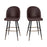 Flash Furniture Lyla 30" Barstool, Pack Of 2, Brown - AY-1026H-30-BR-GG