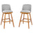 Flash Furniture Julia 30" Stool, Pack Of 2, Gray Linen - CH-192162X000-30-GY-GG