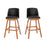 Flash Furniture Julia 30" Stool, Pack Of 2, Black - CH-192162X000PU-30-BK-GG