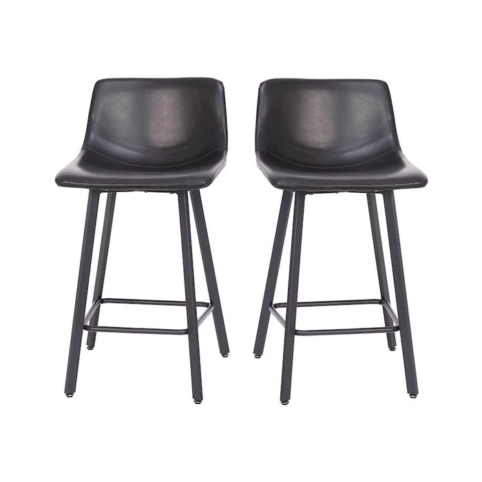 Flash Furniture Caleb 24" Stool, Pack Of 2, Black - CH-212069-24-BK-GG