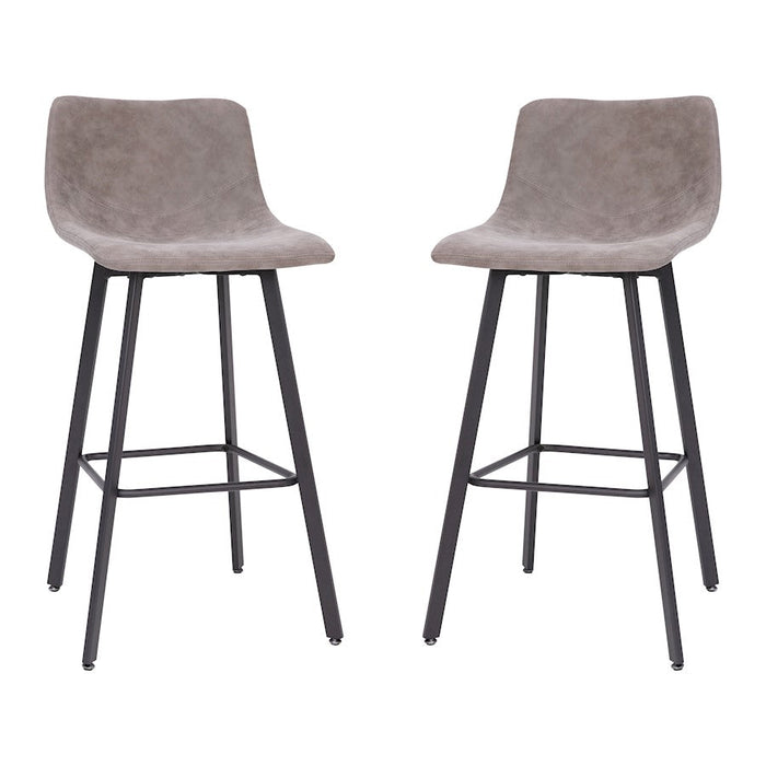 Flash Furniture Caleb 30" Stool, Pack Of 2, Gray /Black - CH-212069-30-GY-GG