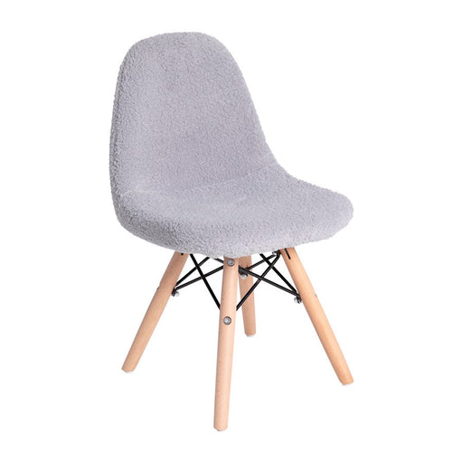 Flash Furniture Zula Kids Faux Sherpa Chair, Gray - DL-DA2018-2-GY-GG