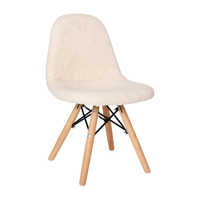 Flash Furniture Zula Kids Sherpa Chair, Off-White - DL-DA2018-2-W-GG