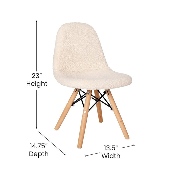 Flash Furniture Zula Kids Faux Sherpa Chair